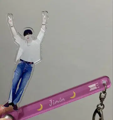 BTS 지민 아크릴 스틱 아크릴 키링 PTD