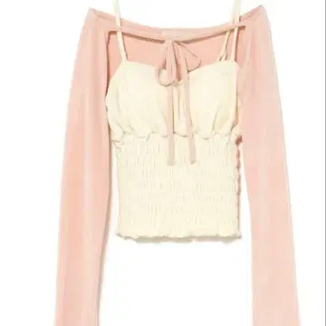 Andmary Mei shirring tops pink