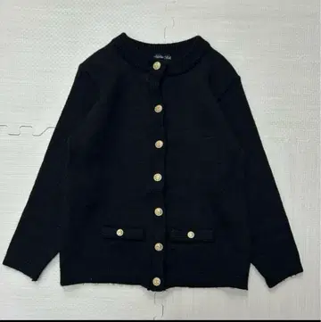 vintage 니트 가디건 블랙 노움코어 모드