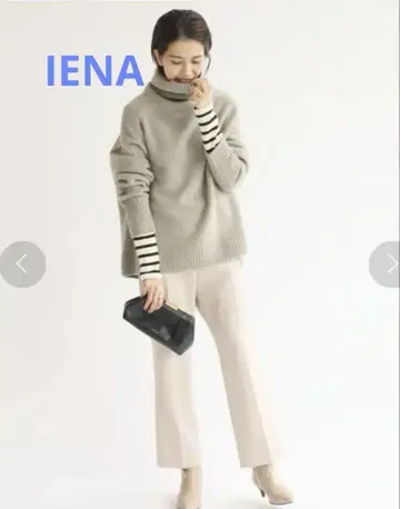 IENA AQUA 하이넥 풀오버