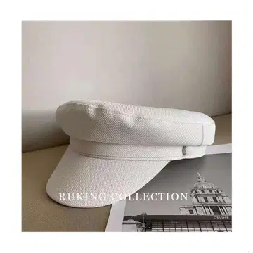 RUKING COLLECTION 화이트 헌팅 캡