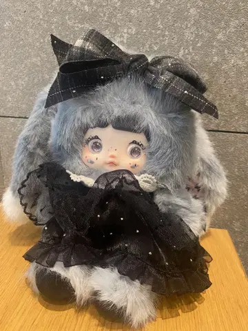 TOPTOY nommi 일기 예보 시리즈 흐린 블랙 토끼 봉제 인형