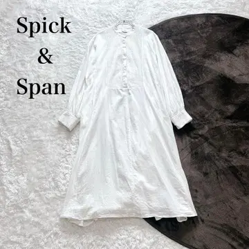 Spick & Span 코튼 새틴 핀턱 원피스 23SS 최근 모델