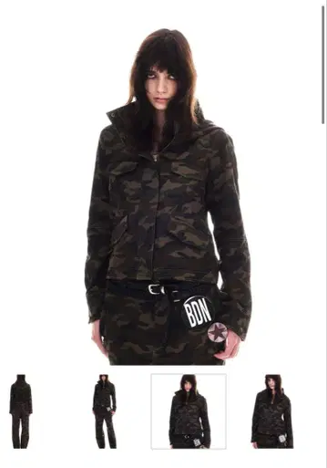POCKET DESIGN JUST FIT CAMO JACKET