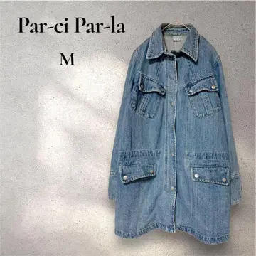 [ Par-ci Par-la ] G 데님 자켓 롱 기장 세련됨