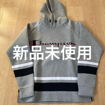 Champion 그레이 후드 부착 후드티 미사용 새상품