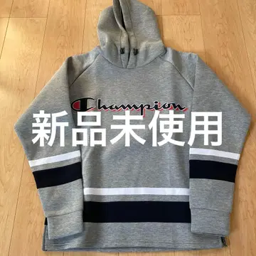 Champion 그레이 후드 부착 후드티 미사용 새상품