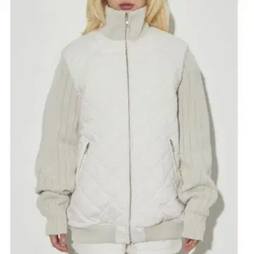 LAGUAGEM 러그아젬 퀼팅 나일론 블루종 화이트