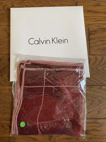 Calvin Klein 실크 스톨 보르도 꽃무늬 미사용품