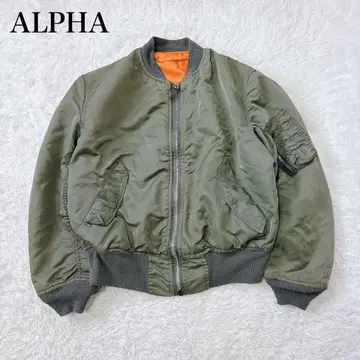 80s USA ALPHA MA-1 플라이트 자켓 IDEAL 구형 택 M