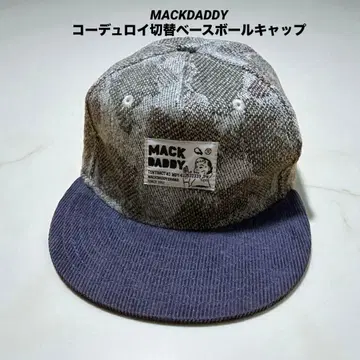 맥대디 코듀로이 절개 울 로고 와펜 야구 모자