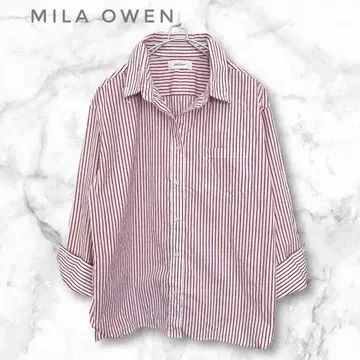 Mila Owen 미라 오웬 스트라이프 긴팔 셔츠