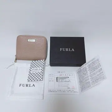 [ 상자/봉투/설명서 포함 새상품급 ] 훌라 FRULA 접이식 지갑 핑크