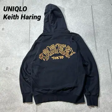 UNIQLO 유니클로 Keith haring 키스 해링 후드티 블랙 M