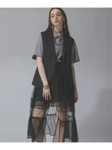 [ 미사용 ] HARE 2way 베스트 원피스