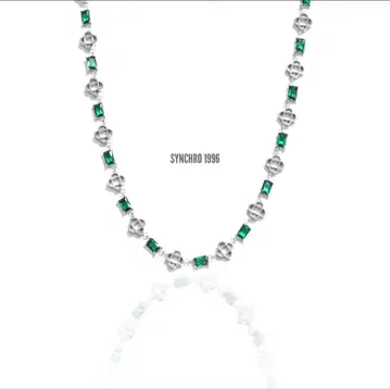 SYNCRO 1996 에메랄드 그린 목걸이