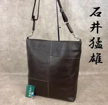 [ 새상품급 ] 레어템 이시이 타케오 일본제 소가죽 숄더백