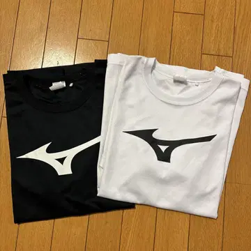 미즈노 T셔츠 블랙 화이트 L