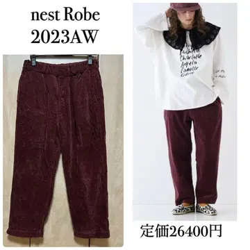 2023AW 네스트로브 nest Robe 컬러 코듀로이 팬츠 와인