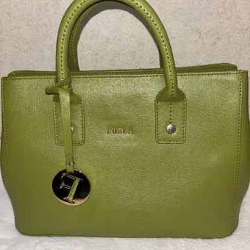 미사용품 FURLA 그린 핸드백