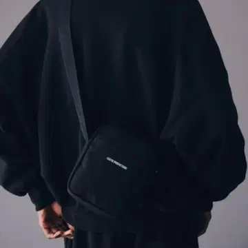 COOTIE / COMPACT SHOULDER BAG -BLACK-