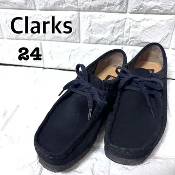 새상품급 Clarks 클락스 왈라비 모카신 블랙 24