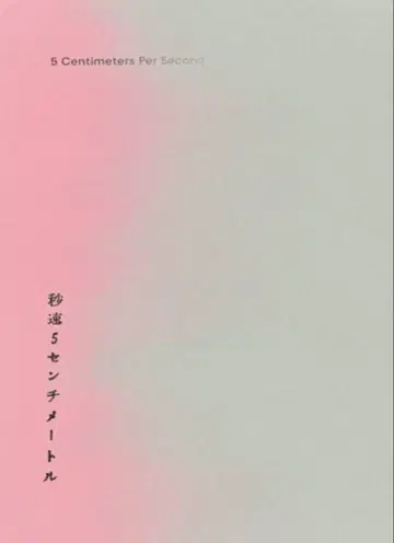초속 5cm 팜플렛 새상품 미개봉 마츠무라 호쿠토