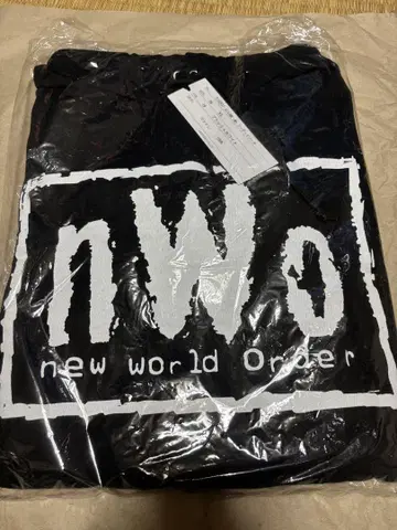 nWo 블랙 x 화이트 XL 후드티 후디