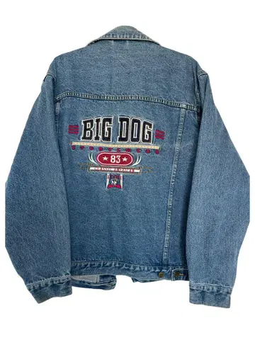 BIG DOG 자수 데님 자켓 빅 사이즈
