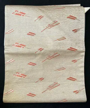 나고야 오비 기모노 부채 무늬