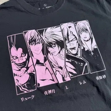 US 공식 DEATHNOTE 티셔츠 L 사이즈 애니메이션 코믹스 티셔츠