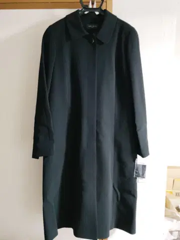 포멀 대응 탈부착 가능 라이너 포함 스텐카라 코트 블랙 무지