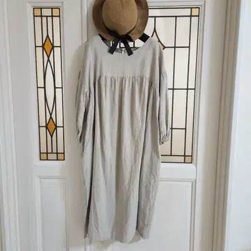 핸드메이드 작가님 작품 린넨 개더 원피스