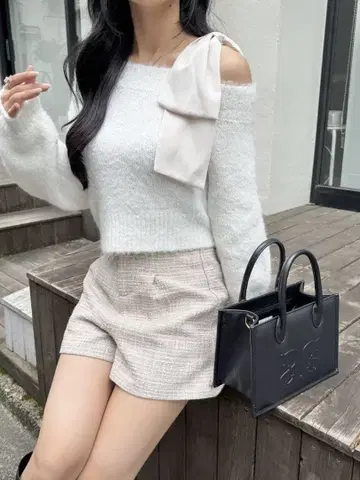 안미르 트위드 컴팩트 숏 팬츠
