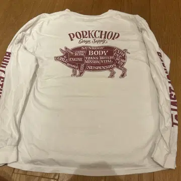 PORKCHOP 롱 T 화이트