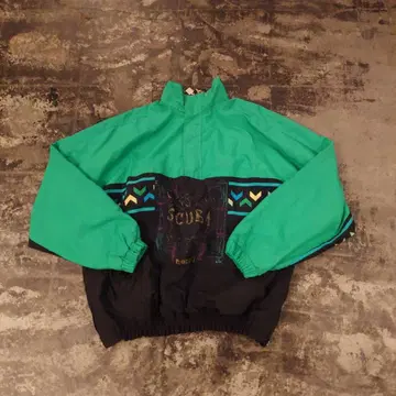 [80s~90s] SCUBA 나일론 아노락 절개 디자인