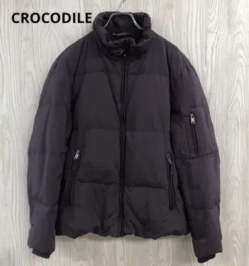 z-653 CROCODILE 다크 퍼플 다운 자켓