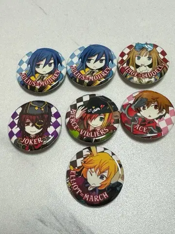 퀸 로제 AGF 한정판 하트의 나라의 앨리스 배지 7개 세트