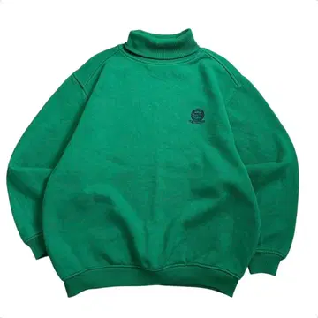 GAP 90s 한국제 터틀넥 맨투맨 그린