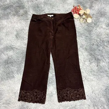 LAURA ASHLEY (F) 코듀로이 팬츠 면 100%