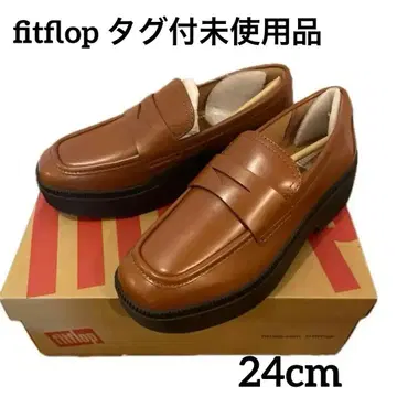 [ 최종 가격 인하 ] 핏플랍 통굽 로퍼 24cm 천연 가죽