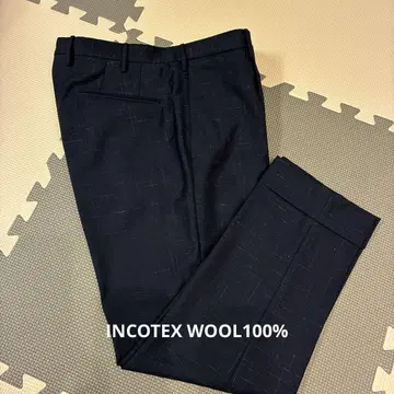 INCOTEX 인코텍스 네이비 슬랙스 울 사이즈 50