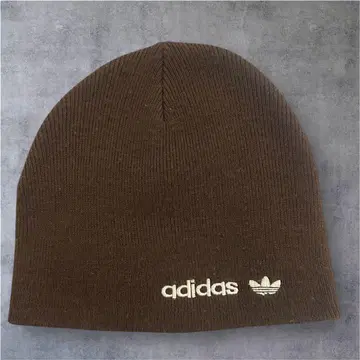 adidas 브라운 니트 모자 ONE SIZE