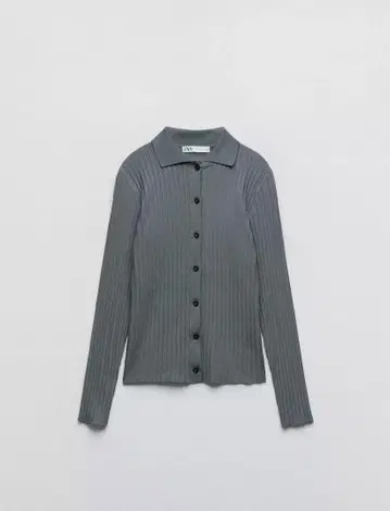 ZARA 니트 폴로 스웨터