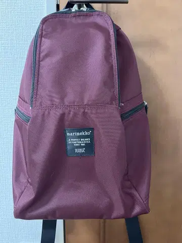 marimekko 버건디 백팩