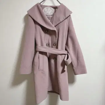 마제스틱 레곤 빅 옷깃 코트 핑크 M 사이즈