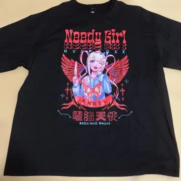 NEEDY GIRL OVERDOSE 초텐짱 전뇌천사 T셔츠 XL