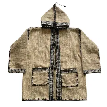 자수 니트 후드티 에콰도르 니트 민족 빈티지 구제 의류 M