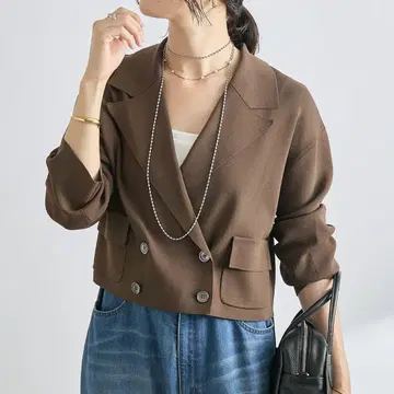 숏 니트 자켓