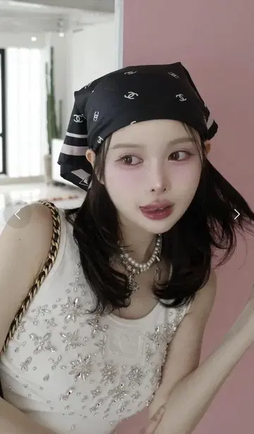 택 포함 새상품 Darich 다리치 주얼리 리브 슬리브리스 상의